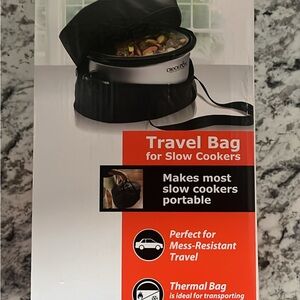 Black Travel Bag for Slow Cookers